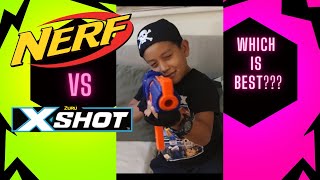 NERF GUNS VS XSHOT GUNS: Which Is Best??? 🔥🔥🔥