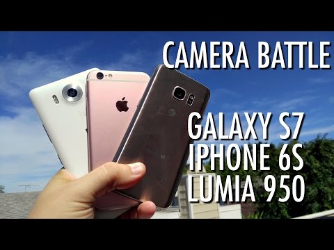 Galaxy S7 vs iPhone 6S vs Lumia 950 - Camera Battle! | Pocketnow