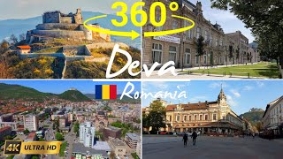 Deva , Romania 360 Epic 4K Vr Drone Tour Of The Historic Hilltop Fortress