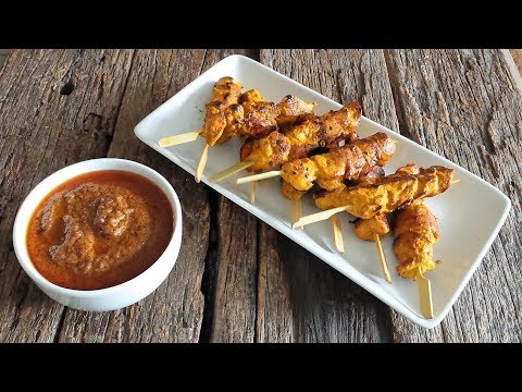 Chicken Satay with Peanut Sauce recipe