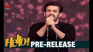 akhil akkineni song performance at hello pre release event akkineni akhil kalyani priyadarshan