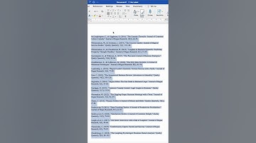 Sorting Reference Lists- FAST