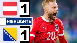 Austria vs Bosnia & Herzegovina (1-1) Extended HIGHLIGHTS | FIFA World Cup Qualifiers