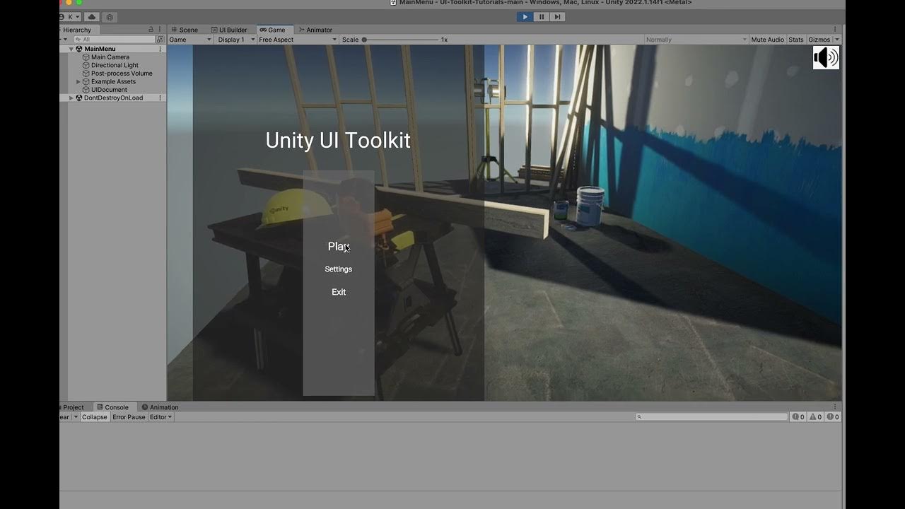 Dynamic Main Menu - Using Unity UI Toolkit - YouTube