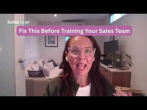 Fix This Before Training Your Sales Team