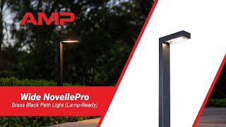 AMP® Wide NovellePro Black Path & Area Light (Lamp-Ready)
