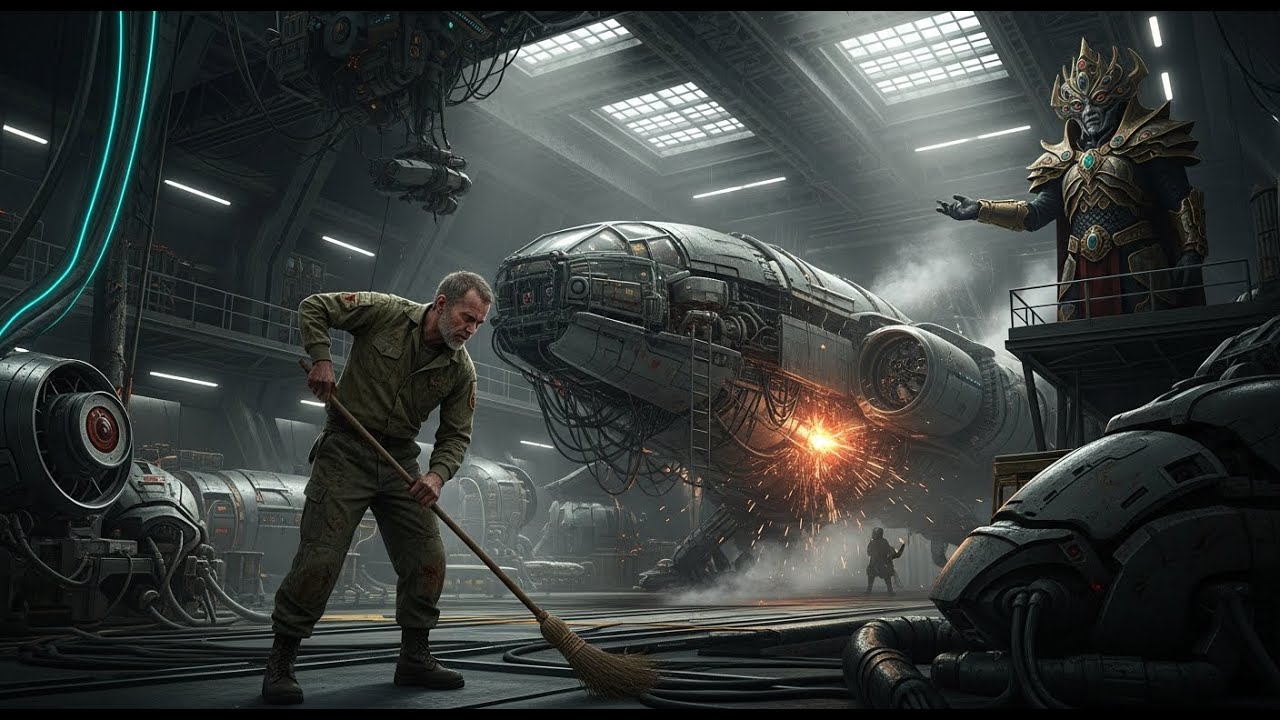 Kosmici kazali zbankrutowanemu weteranowi zamiatać hangar — aż cesarz wezwał go, by naprawił statek