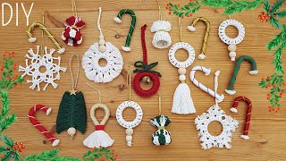 ❄DIY ADORNOS de NAVIDAD en MACRAME (paso a paso) | DIY Easy Macrame Christmas Ornaments Tutorial