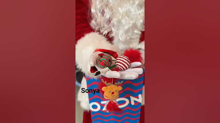Sonya found out santa claus does really exist