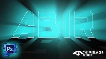 Logo Design - Light Burst Text Effect in Photoshop CC