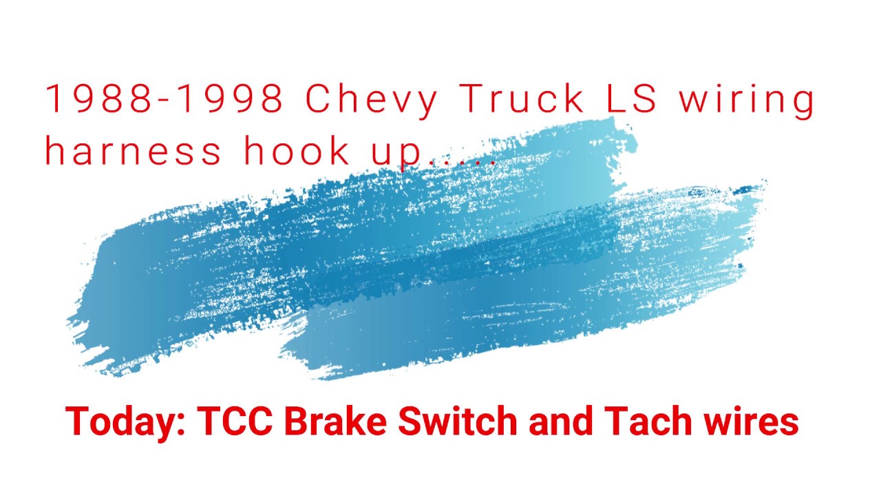 1995 Chevy Cheyenne OBS LS swap TCC Brake switch and Tach wiring - YouTube