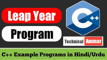 C++ Program to Check Whether a Year is Leap Year or Not | C++ Example Programs #10