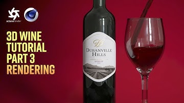 3D Wine Rendering Part 3 | C4D, Octane, Realflow