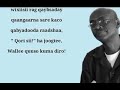Ninkii Beesha Khaayima Qar Haduu Kusoo Dumo Wallee Ciida Kama Qodo Abwaan Gaariye 