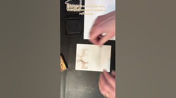 Change the direction of a Stamped Image or Create a Reflection! #shorts #stamptechnique