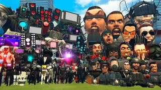 SPEAKERMAN UPGRADED , TV MAN ULTRA AND CAMERAMAN TITAN VS 1-70 SKIBIDI TOILET BOSSES (Garry's Mod)