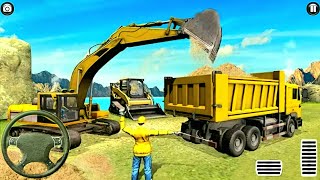 Heavy Excavator Construction Simulator Crane Game - Jcb wala Game - Android GamePlay Full HD