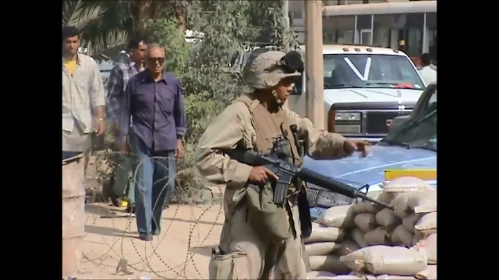 Arriving in Baghdad for the first time, April 2003.