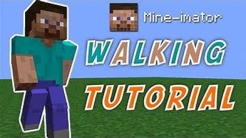 how to create a running animation in Mine-imator.