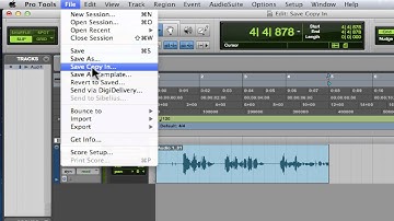 Exploring "Save Copy In" - Pro Tools