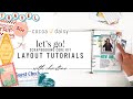 Lets go scrapbooking core kit layout tutorials with christine at cocoa daisy