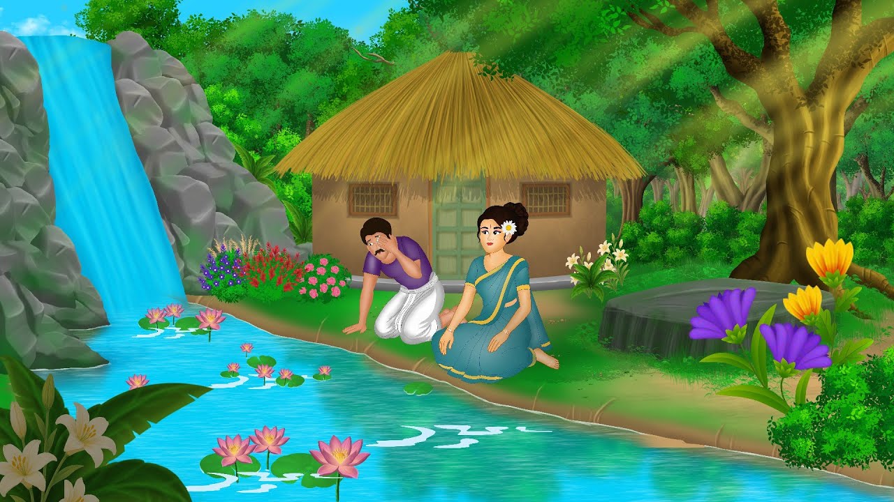 जादुई झील के किनारे मछुआरे और उसकी पत्नी का भाग्य | Hindi Moral Stories | Cartoon Kahaniyan |Kahani