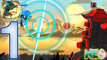 Ninja Dash: Gameplay Walkthorugh Part 1 - World 1 Shoji Lake (iOS, Andorid)