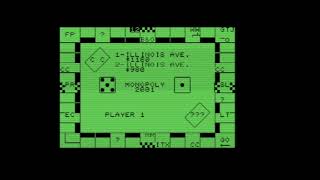 (Gameplay - 910) Monopoly 2001 (Commodore PET - 3)