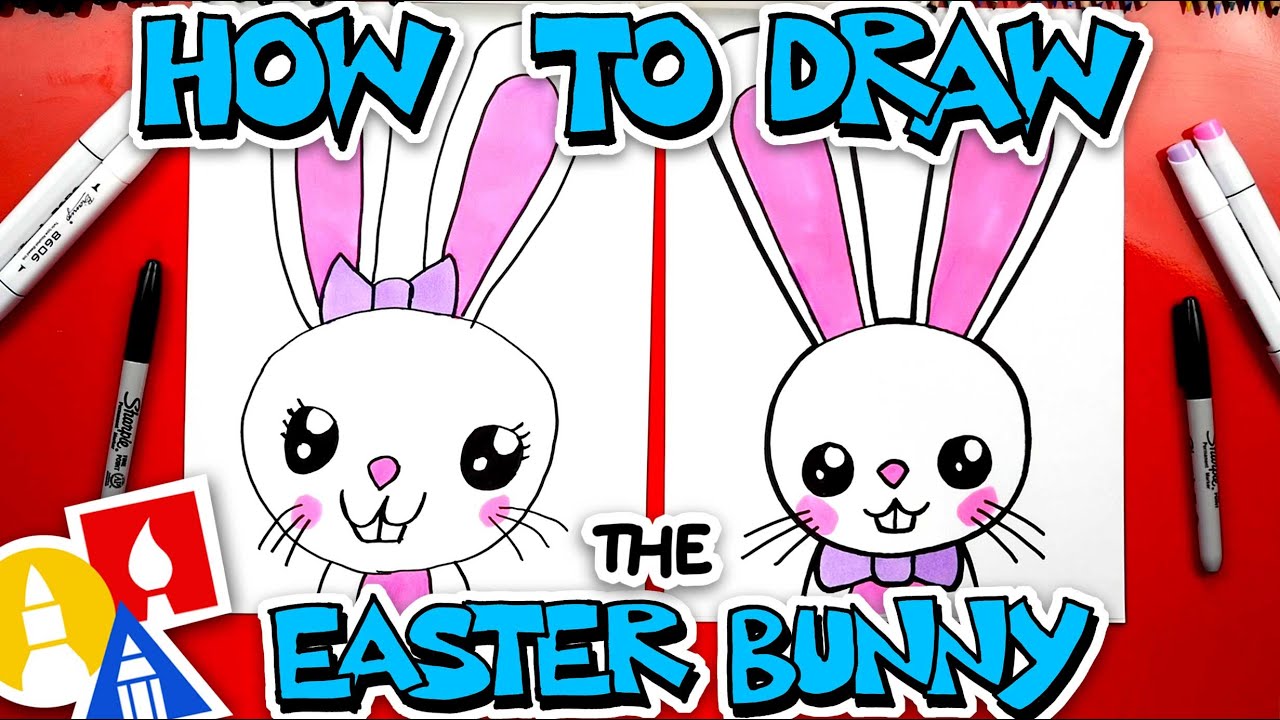 HOW TO DRAW AN EASTER BUNNY EASY DRAWING EASY AND FOFO - Drawing to Draw 