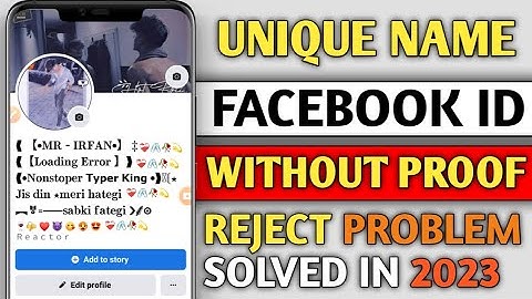 How to Make Unique Name Account on Facebook 2023 | Create New Unique Name Facebook Account 2023