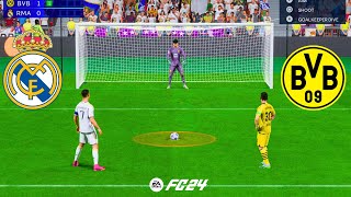 DORTMUND VS REAL MADRID ! FIFA 24 PENALTY SHOOTOUT ! RONALDO VS MESSI ! UCL FINAL