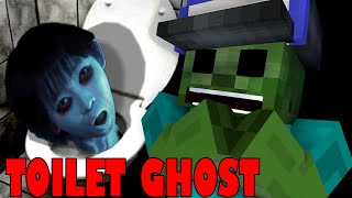 Monster School : GHOST AT TOILET SCARY STORY - Minecraft Animation