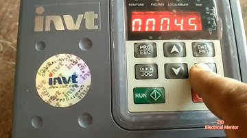Setting parameters by resetting invt drive in Urdu / Hindi