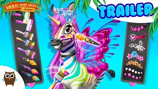 Colorful Makeovers 🌈 Jungle Animal Hair Salon 2 Gameplay | TutoTOONS screenshot 4