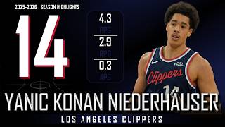 Yanic Konan Niederhauser || 2025-2026 Los Angeles Clippers Highlights