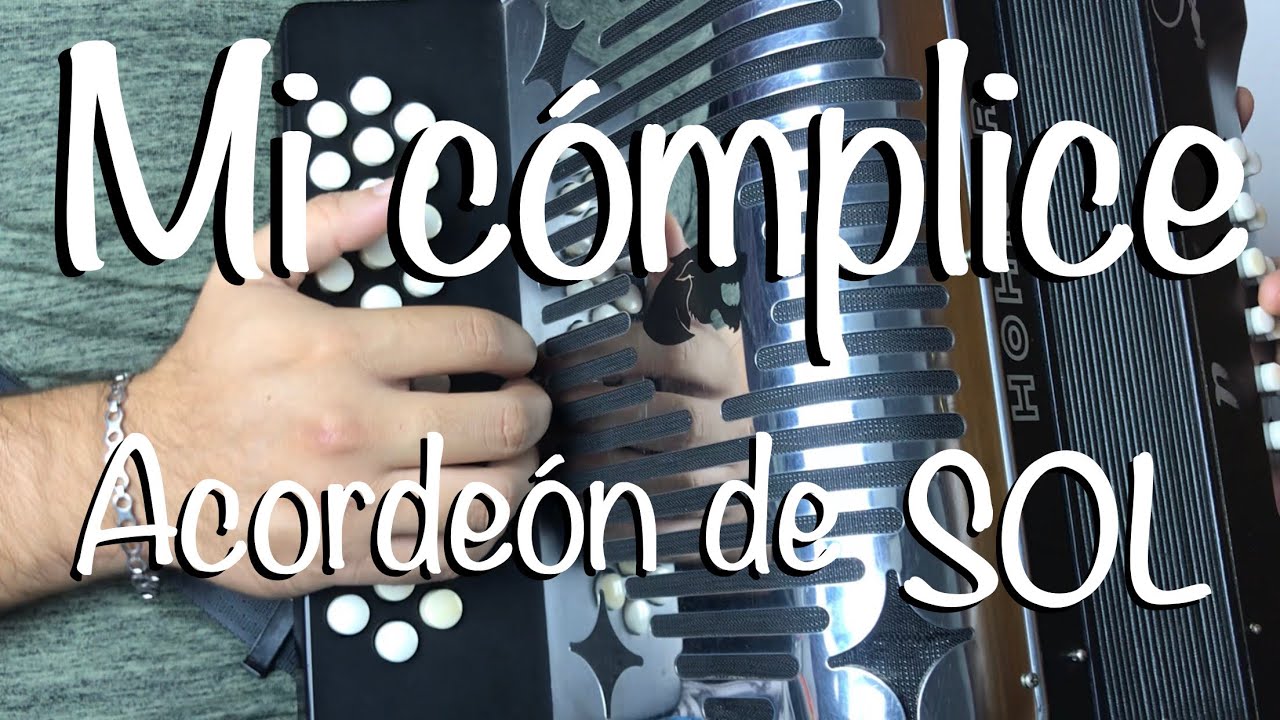 #INSTRUCCIONAL Mi Cómplice en Acordeón de Sol (Facil y con Arreglos)