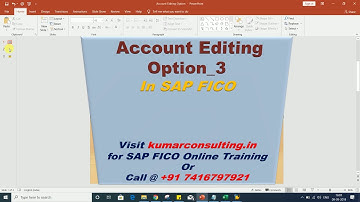 Accounting Editing Option 3 in SAP FICOS4HANA