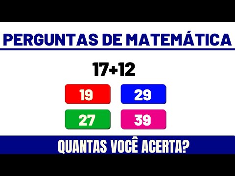 Quiz de Matemática Básica