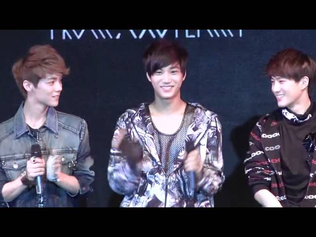 120401 EXO China Showcase - Member Introductions - YouTube