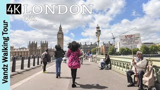 London UK🇬🇧 - Queen's Walk & Big Ben - Walking Tour