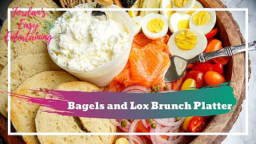 Bagels and Lox Brunch Platter [2020 celebrate #athome Ideas]