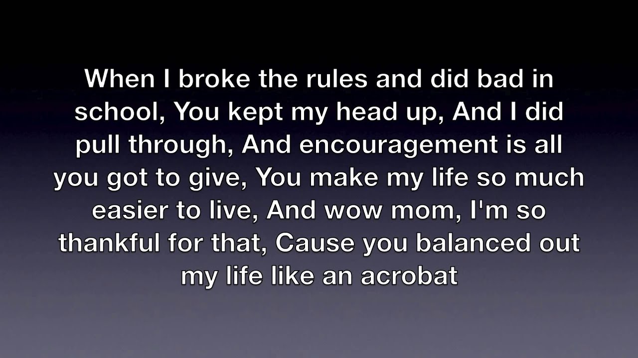 Watch Realist Fiction - Dear Mom (Lyrics) on YouTube Watch Realist Fiction - Dear Mom (Lyrics) on YouTube