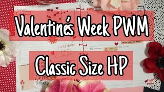Valentines Weekly Plan with Me | Soft Pinks and Red Metallic Valentine's Day Plan with Me | PWM screenshot 1