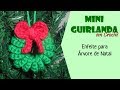 Mini Guirlanda em crochê | Enfeite para Árvore de Natal por Carine Strieder