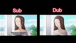 Otome game no Hemetsu flag - funny moment (Dub vs Sub)