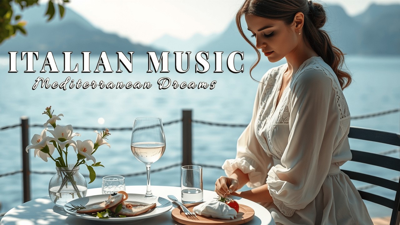 Mediterranean Breeze Music & Italian Shores 🌊🌴 Dreamy Ocean Views & Soft Chill Atmosphere