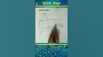 Draw Spiral Steps in Perspective   #shorts