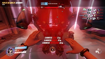 Overwatch POTG: Kings Row Zarya Grav and DVa Bomb