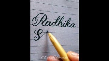 Radhika Sharma | Cursive writing | #viral #shorts #art
