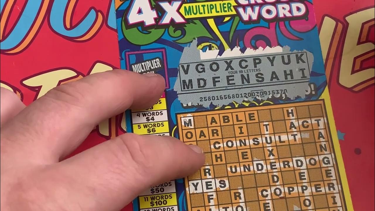 4 of the 4x multiplier crossword scratch offs 2023! YouTube
